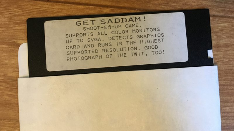 Since this was the early 1990s, there was of course a game about shooting Saddam Hussein.